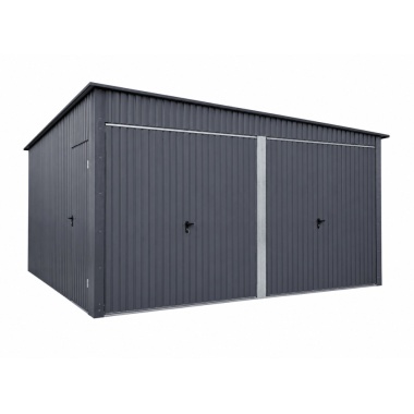 blechgarage-6x10x3-mit-der-dachneigung-nach-rechts-mit-schwingtoren-und-in-farbe-ral7016,-aus-verzinkten-vierkantprofilen-10