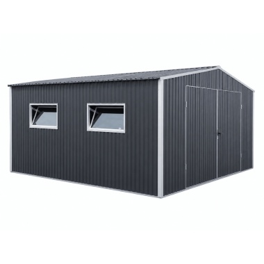 blechgarage-5x5x2,55-mit-2-fenstern-aus-verzinkten-vierkantprofilen-6