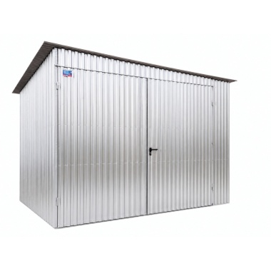 blechgarage-mit-einer-dachneigung-links-2x-doppelfluegeltor-konstruktion-aus-verzinkten-vierkantprofilen-verzinkt