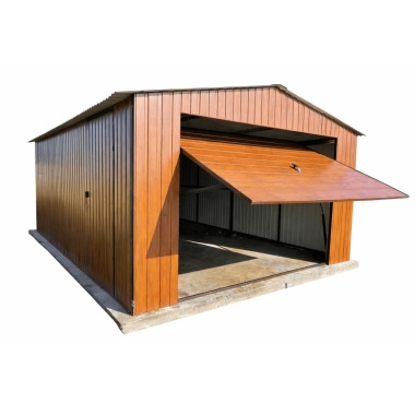 blechgarage-mit-einem-satteldach,-schwingtor,-in-holzdekofarbe_1