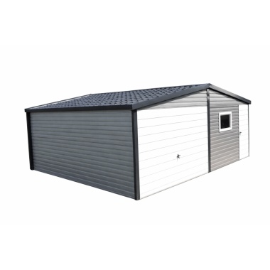 blechgarage-garage-halle-satteldach-schwingtor-horizontalpanel-farbe-tuer-fenster-attika-dachblende-kantenschutz-konstruktion-aus-verzinkten-vierkantprofilen-bleche-horizontal-vernietet-dachblech-ziegeloptik_7