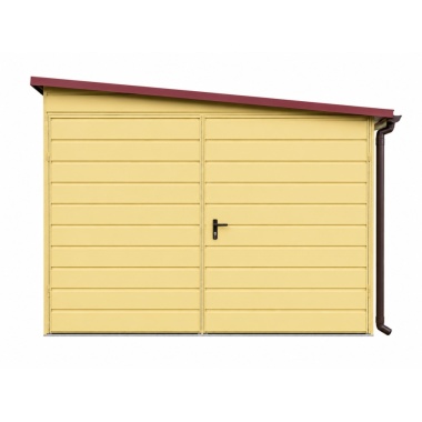 blechgarage-mit-einer-dachneigung-rechts-doppelfluegeltor-tuer-fenster-dachrinne-attika-konstruktion-aus-verzinkten-vierkantprofilen-bleche-horizontal-vernietet-in-farbe-7