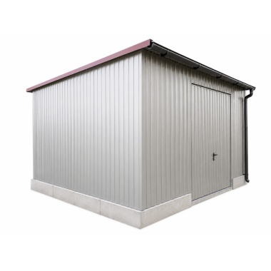 garage-mit-einer-dachneigung-nach-vorne-schwingtor-dachrinne-kondensvlies-dach-attika-dachblende-kantenschutz-konstruktion-aus-verzinkten-vierkantprofilen-verankerung-in-farbe