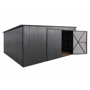 blechgarage-6x15x3,5-mit-der-dachneigung-nach-links-in-ral7016-6