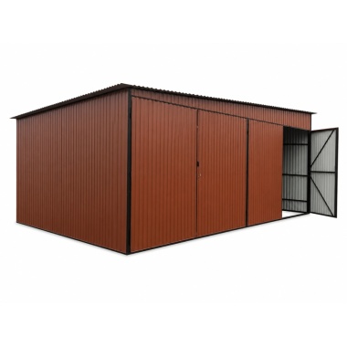 blechgarage-6x10x2,5-mit-der-dachneigung-nach-links-in-ral8004-15