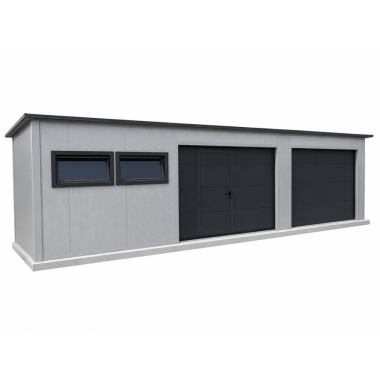 garage-9,00-m-5,00-m-2,50-m-mit-einer-dachneigung-nach-hinten-3x-fenster-2x-sektionaltor-inkl-elektroantrieb-1x-schlupftuer-fuer-sektionaltor-tueroeffnung-nach-links-dachrinne-attika-dachblende-konstruktion-aus-verzinkten-vierkantprofilen-isolat-15