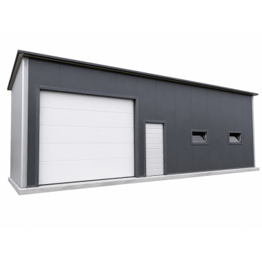 garage-12x9x4,10-m-mit-einer-dachneigung-nach-hinten,-1x-sektionaltor-inkl-elektroantrieb-3x-fenster-2x-tuer-attika-dachblende-kantenschutz-dachrinne-in-farbe-konstruktion-aus-verzinkten-vierkantprofilen-isolation-statik-15