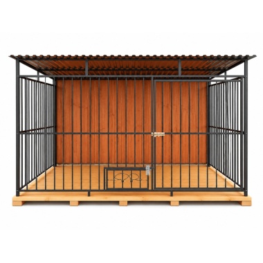 hundezwinger-mit-holzboden-und-rückwand-5