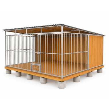 hundezwinger-mit-holzboden,-rückwand-und-2x-1m-seitenwand-mit-holzverkleidung-und-verzinkte-konstruktion-10
