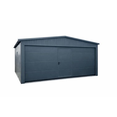 blechgarage-mit-satteldach-sektionaltor-schlupftuer-attika-kantenschutz-dachrinne-lichtband-kondensvlies-dach-konstruktion-aus-verzinkten-vierkantprofilen-in-farbe_11