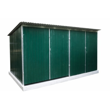 blechgarage-mit-dachneigung-nach-hinten-2x-doppelfluegeltor-konstruktion-aus-verzinkten-vierkantprofilen-in-farbe_6