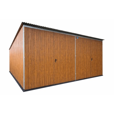 blechgarage-mit-dachneigung-nach-hinten-2x-doppelfluegeltor-konstruktion-aus-verzinkten-vierkantprofilen-in-holzdekofarbe_15