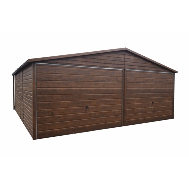 blechgarage-mit-satteldach-2x-schwingtor-attika-kantenschutz-horizontalpanel-konstruktion-aus-verzinkten-vierkantprofilen-dachrinne-1x-tuer-in-holzdekofarbe_5