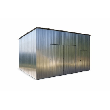 Blechgarage-mit-Dachneigung-nach-hinten-verzinkt_8