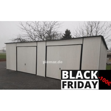 Doppelgarage-mit-Schwingtoren-in-weiss