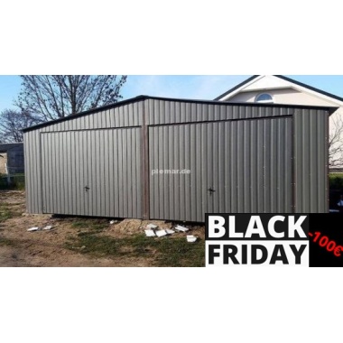 Doppelgarage-in-grau-ral7016-mit-schwingtoren