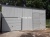 Blechgarage 7x5x3,5 m mit 1x Schwingtor und 1x Doppelflügeltor, in Farbe RAL9010 1789!